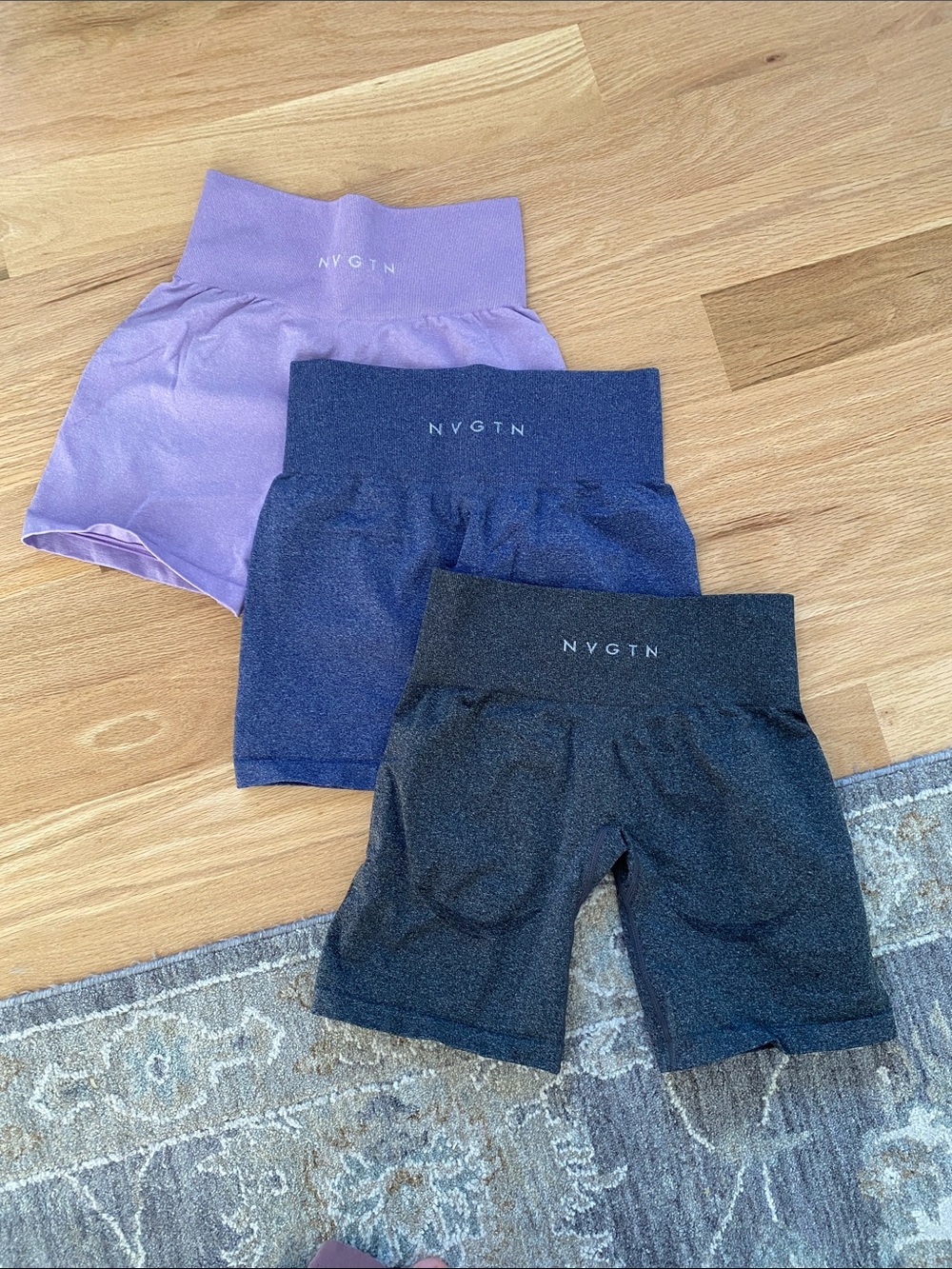 3 pairs NVGTN high waist shorts